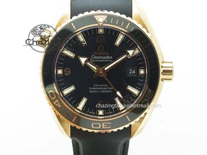 0415 Planet Ocean Pro 45mm OMF 1:1 Best Edition Orange Marker On SS Bracelet A8500 (Black Balance Wheel) Durable 8141